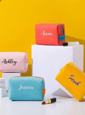 2x Travel Makeup Bag Embroidery Protable Cosmetic toiletries