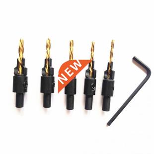 Bit Set For Countersink Scre Holes Drill Pilot 5pcs Drilling