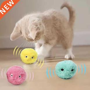 Interactive Traini Smart Toys Electric Catnip Plush Cat Ball