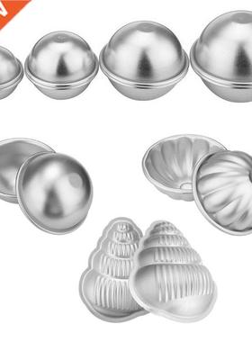 2pcs/8pcs Aluminum Alloy Bath Bombs Mold Bath Salt Bomb Mol