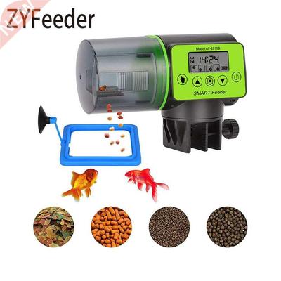 Cool Automatic Fish Feeder Digital Fish Tank Aquarium Electr