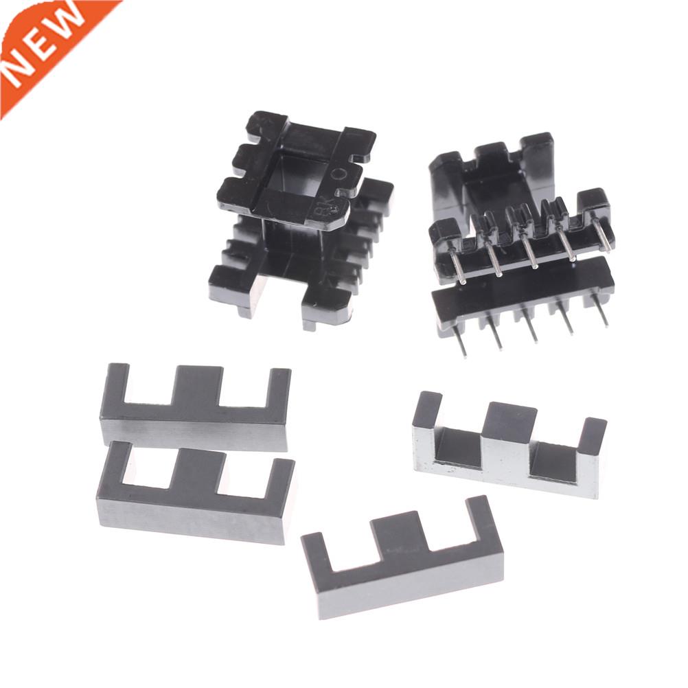 5Sets EE25 5+5pin Transformer Bobbin PC40 Ferrite Core Verti
