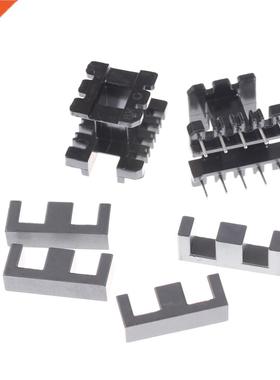 5Sets EE25 5+5pin Transformer Bobbin PC40 Ferrite Core Verti