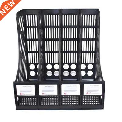 File Holder Document Tray 4-Grid Desktop Storage File Organi