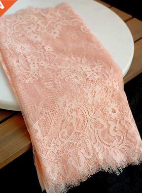 (3M/lot) Chantilly Lace Fabric 40cm Scalloped Nylon Dress E