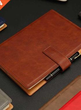 A5 leather notebook agenda 2020 office note book cover busin