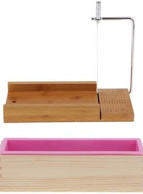 Loaf Soap Cutter with Wire Slicer + 1Pcs Rectangle Soap Sili