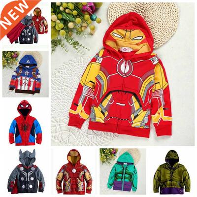 New Spring Autumn Boys Coats Hooded Jackets Children Outerwe