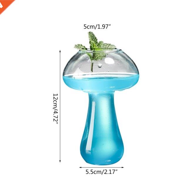 Mushroom Design 380ml Cocktail Glass , Novelty Drink Cup for