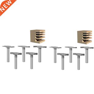 Carving Shank Slotting Type Wood Cutter Milling Set 5PC