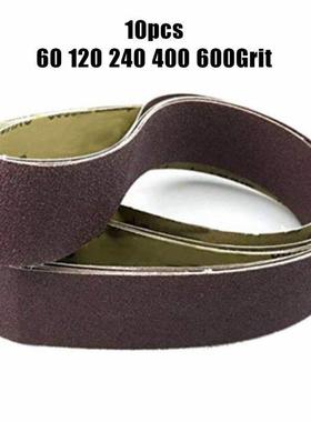 10Pcs/Set Sanding Band 60/120/240/400/600 Grit Polishing Gri