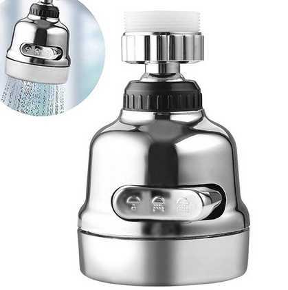Faucet Kitchen 3 Modes 360 Rotatable Tap Faucet Aerator Bubb