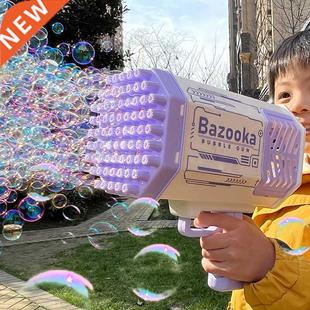 Soap Foam Bubbles Gun Magic Holes Electric Bubble Machine