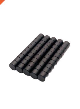 50PCS dia4x3mm Black Epoxy Neodymium Magnet Strong Small Rou