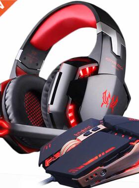 Gaming Headset Stereo Gamer Headphones with microphone Earph