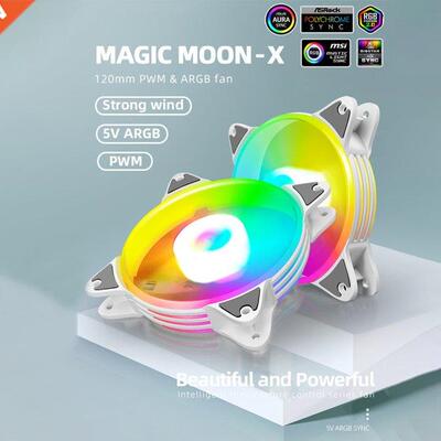 COOLMOON 120mm Case Fan Cooler 12V 4Pin PWM PC Computer Cool