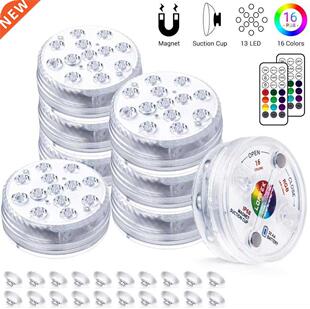 13 LEDs Underwater Light 16 Colors RGB IP68 Waterproof Swimm