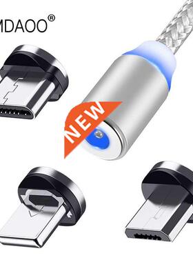 Magnetic Cable Micro USB Type C Fast Charging Cable For iPho