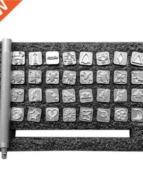 2pcs Leather Printing Punch Tools Handmade  Embossing Ca