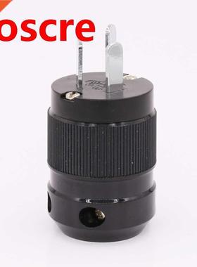 2Pieces Pure Copper Rhodium Plated AU Mains Power Plug Male