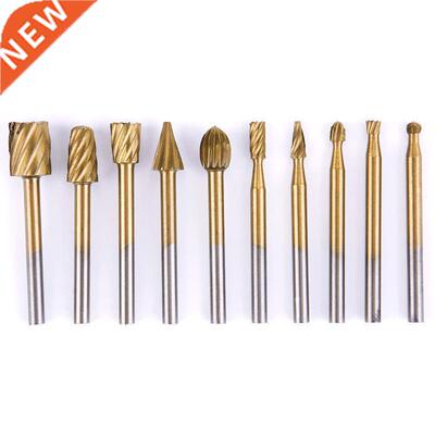 10PCS HSS Routing Rotary Burr Set Engraving Rotary Cutter Ro