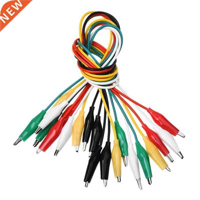 10Pcs 5Colors Double Ended Alligator Clips Test Lead Jumper