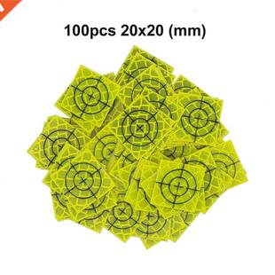 100pcs Fluorescent Yellow-green Reflector Sheet Reflective T