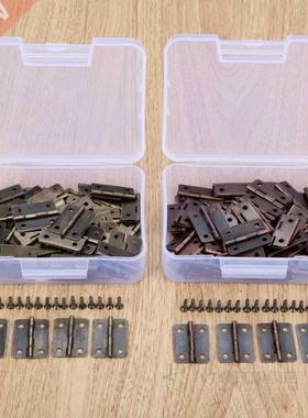 50pcs/box 4 Hole Jewelry Boxes Decorative Hinge 25*18mm Door