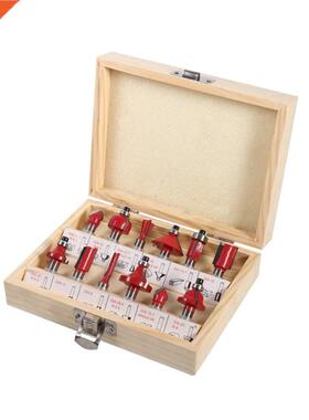 12pcs Milling Cutter Router Bit Set 8mm Wood Cutter Carbide