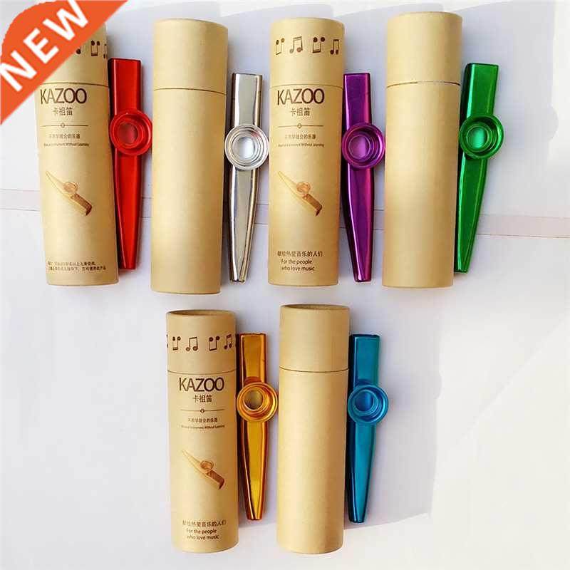 Metal Kazoos with Box Musical Instruments Flutes Diaphragm M