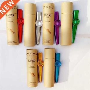 Metal Kazoos with Box Musical Instruments Flutes Diaphragm M