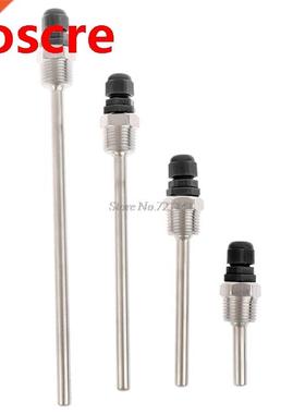 4Pcs/set 50/100/150/200mm Stainless Steel Thermowell Waterpr