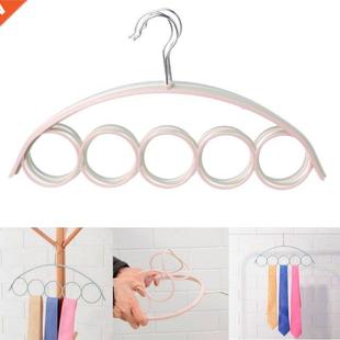 1Pc 5 Slots Ring Rope Holder Ties Hanger Belt Rack Scarves H
