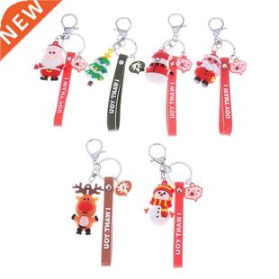 2020 Quarantine Christmas Tree Decoration Keychains Santa Cl