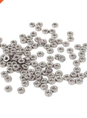 Metric M2 Hex Nuts 304 Fastener DIN934 100pcs for Bolt