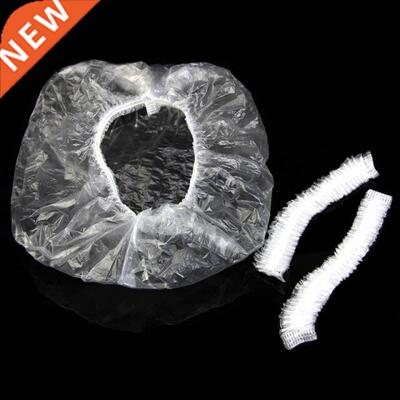 100pcs/set Disposable Hotel Home Shower Bathing Cap Transpar