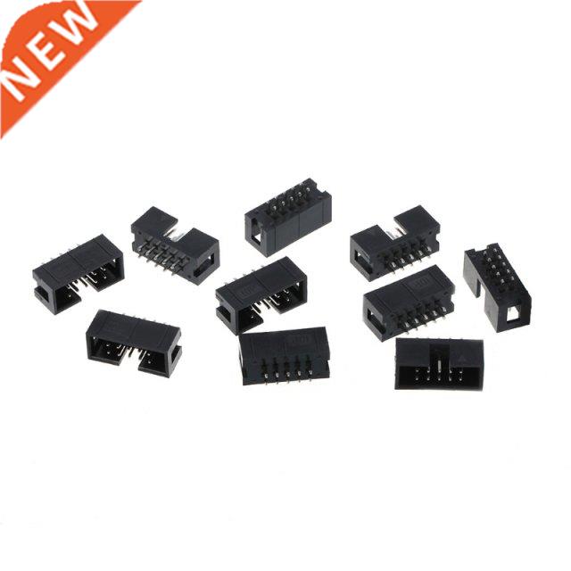 10 Pcs DC3 10 Pin 2x5 Pin Double Row 2.54mm Pitch Straig P
