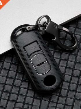 Carbon car key cover key case For Mazda 2 3 6 Axela Atenza C