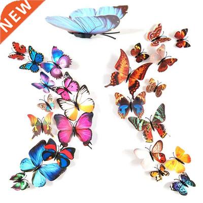 12pcs/lot Colorful Butterfly Fridge Magnets D Butterfly Des