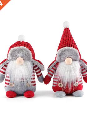 Christmas Swedish Gnome Santa Plush Toys Doll Ornents Holi