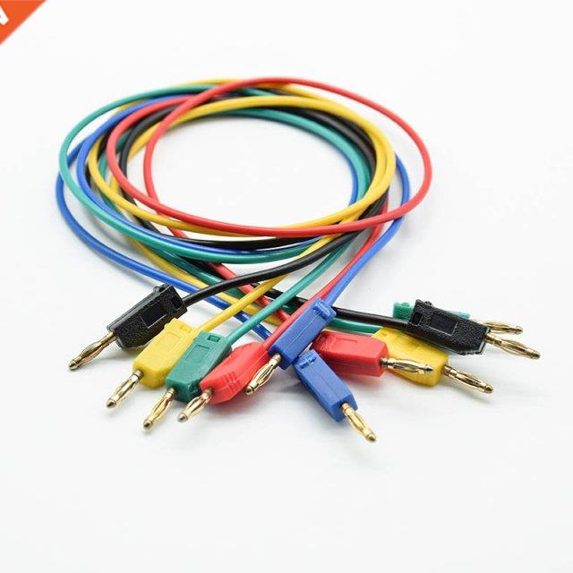 2pcs 2mm Test Wire Line K2 Banana Plug Connector Solder Tail