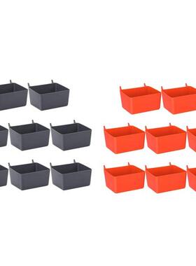 8 Pieces Pegboard Bins Kit Pegboard Parts Storage Pegboard A