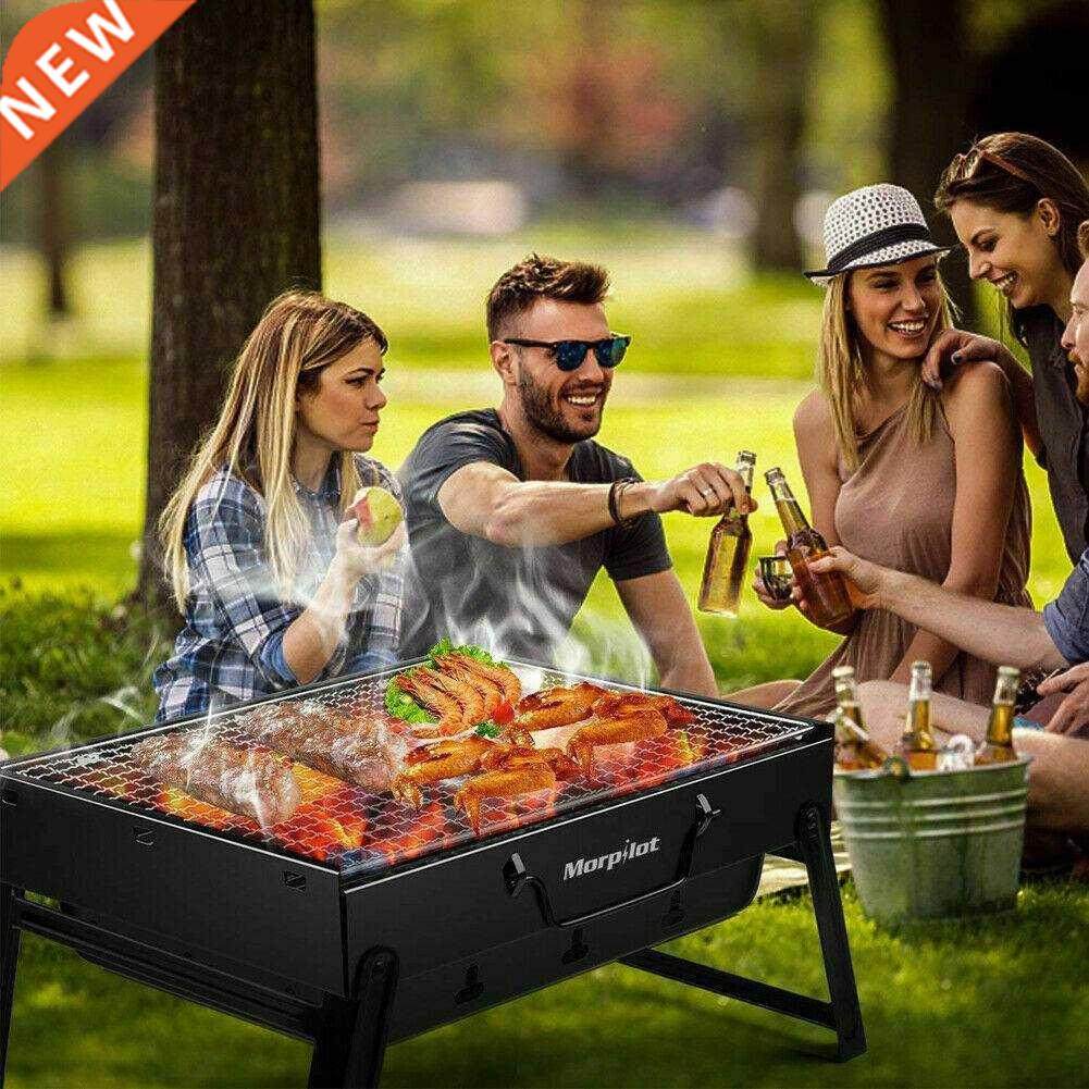 BBQ Barbecue Grill Folding Portable Charcoal Stove Camping G
