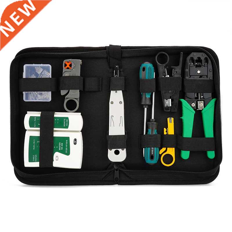 New 8-12 pcs/set lan tester RJ45 Crimping pliers Portable LA
