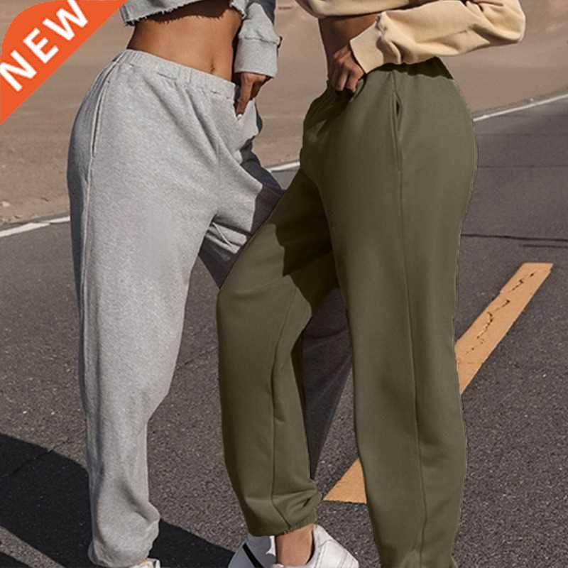 Wide Leg Sweatpants Women Sports Fitness Workout Baggy Pants