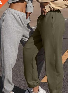 Wide Leg Sweatpants Women Sports Fitness Workout Baggy Pants