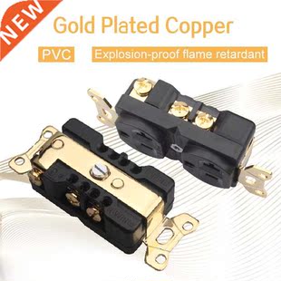 Power Plug Audio Plated Fil HIFI Wall Gold 20A