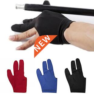 Spandex Snooker Billiard Cue Glove Pool Left Hand Open Three