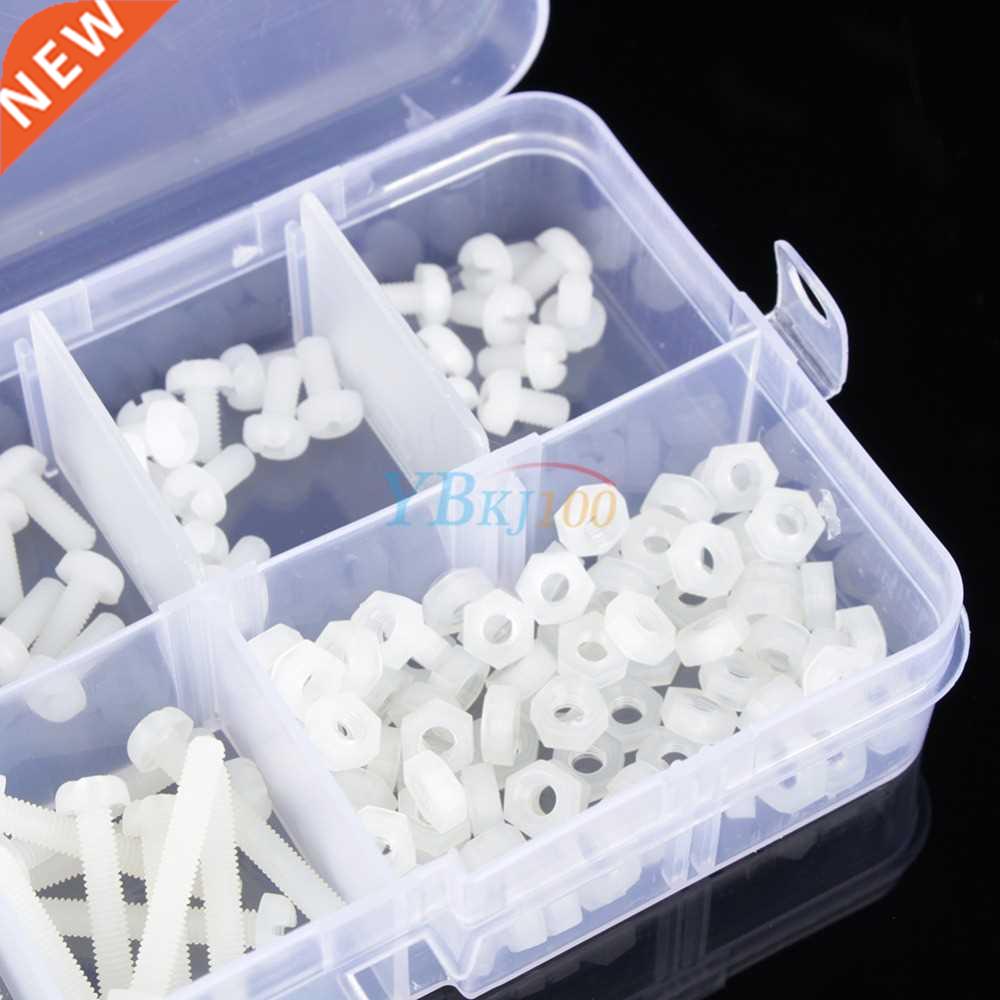 60Pcs Metric M3 Assortment Stand-off Nylon Screws Bolt &