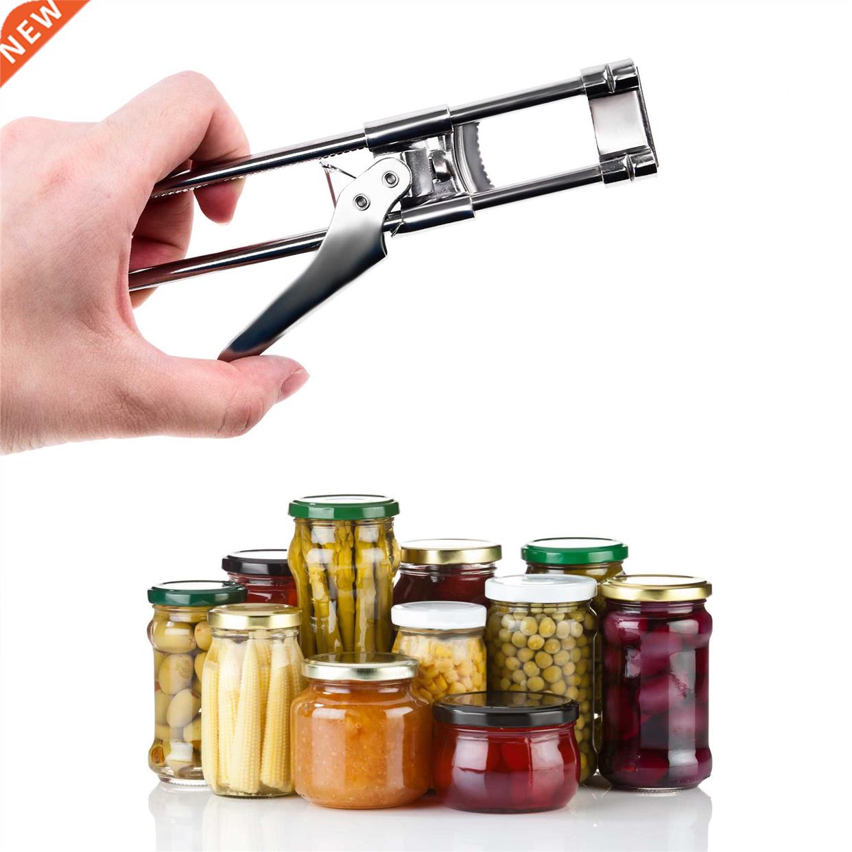 Can Opener Adjuable ainless eel Non-Slip Multifunction